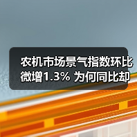 农机市场景气指数环比微增1.3% 为何同比却下滑? 农机市场景气指数环比微增1.3% 为何同比却下滑?(图1)