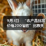 9月3日:“农产品批发价格200指数”比昨天下降0.10个点 9月3日:“农产品批发价格200指数”比昨天下降0.10个点(图1)