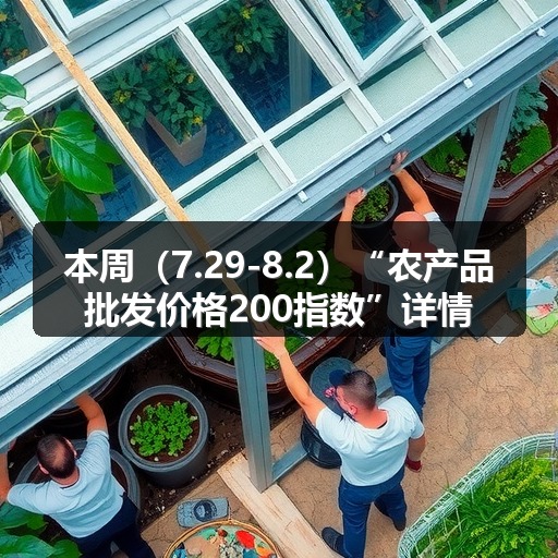 本周（7.29-8.2）“农产品批发价格200指数”详情