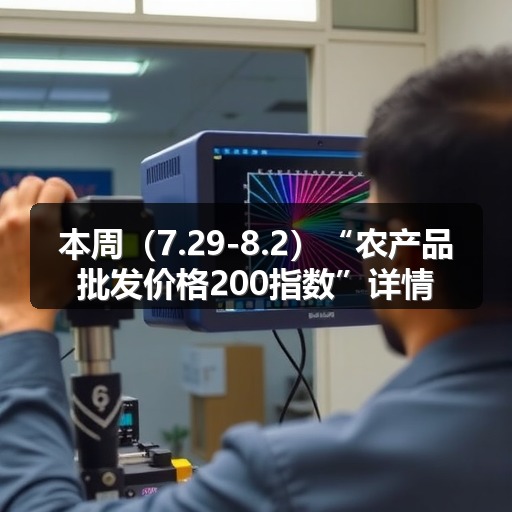 本周（7.29-8.2）“农产品批发价格200指数”详情