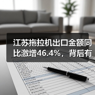 江苏拖拉机出口金额同比激增46.4%，背后有何动因？（图2）