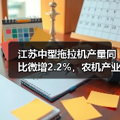 江苏中型拖拉机产量同比微增2.2%，农机产业何以稳步前行？（图1）