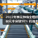 棉花种植机械化率再创新高 2022市场数据解析-辰飞雨畜牧机械 2022年棉花种植全程机械化率突破90% 机播率提升显著(图3)