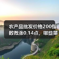 农产品批发价格200指数微涨0.14点,哪些菜价涨幅惊人? 农产品批发价格200指数微涨0.14点,哪些菜价涨幅惊人?(图2)