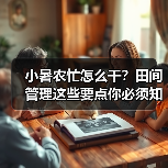 小暑农忙怎么干?田间管理这些要点你必须知道! 小暑农忙怎么干?田间管理这些要点你必须知道!(图1)